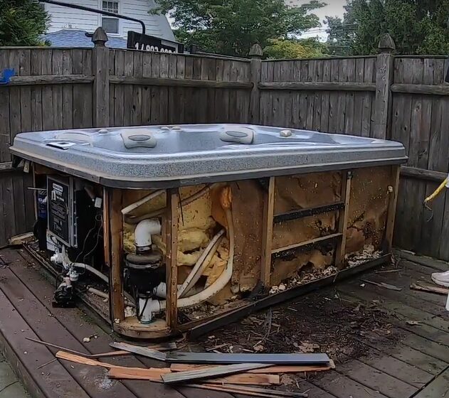 A Hot Tub which is have Removed by the "Wichita Junk Removal LLC "